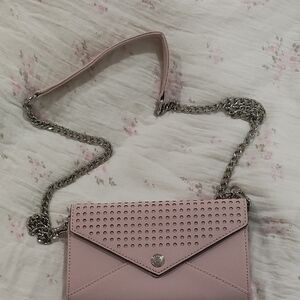 Rebecca Minkoff Pink Crossbody Bag with Chain Strap